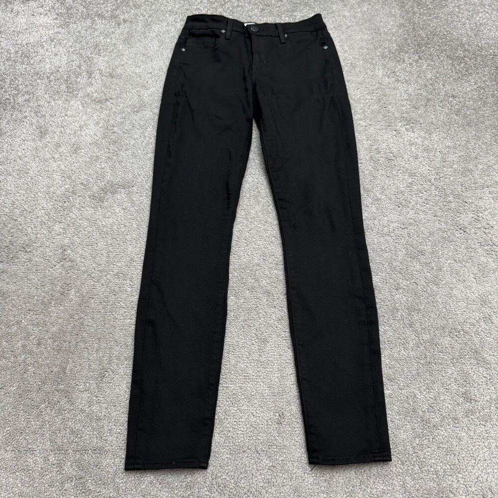Parker Smith Skinny Denim Jeans Womens 0/25 Black Mid Rise Stretch 5-Pocket